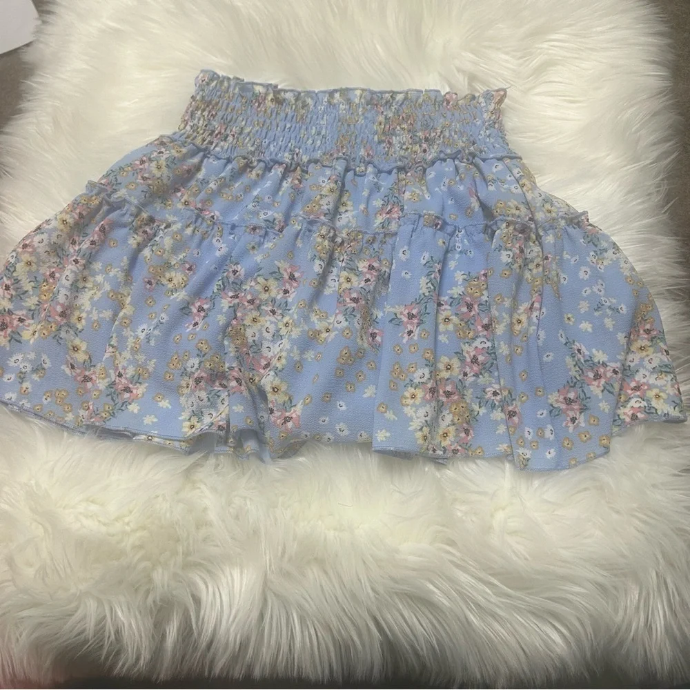 Size 10/12 GIRLS Floral Skort E2